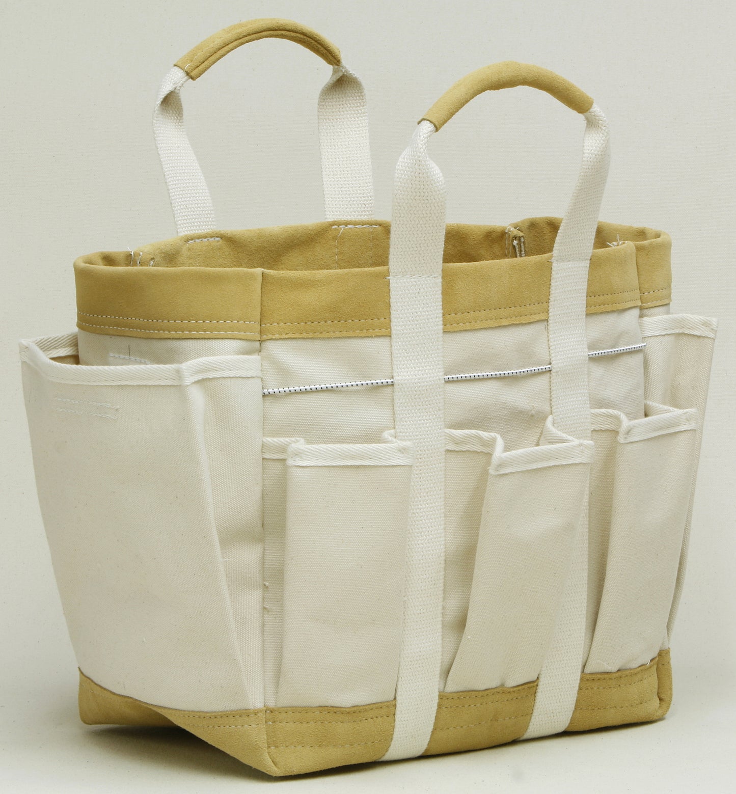 Heavy Canvas Tool Bag with 6 Inch Pockets and Shoulder Strap